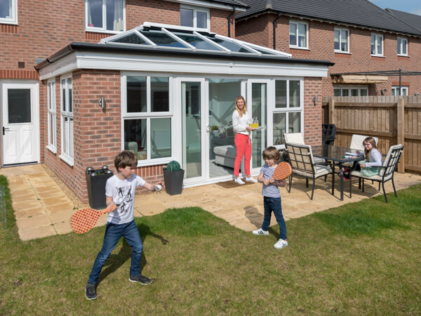 Eden Conservatories with Glass Roof & French Doors