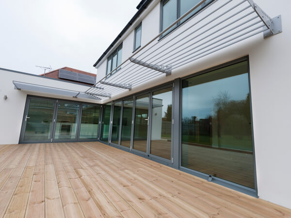 Grey Aluminium Bi-Fold Doors